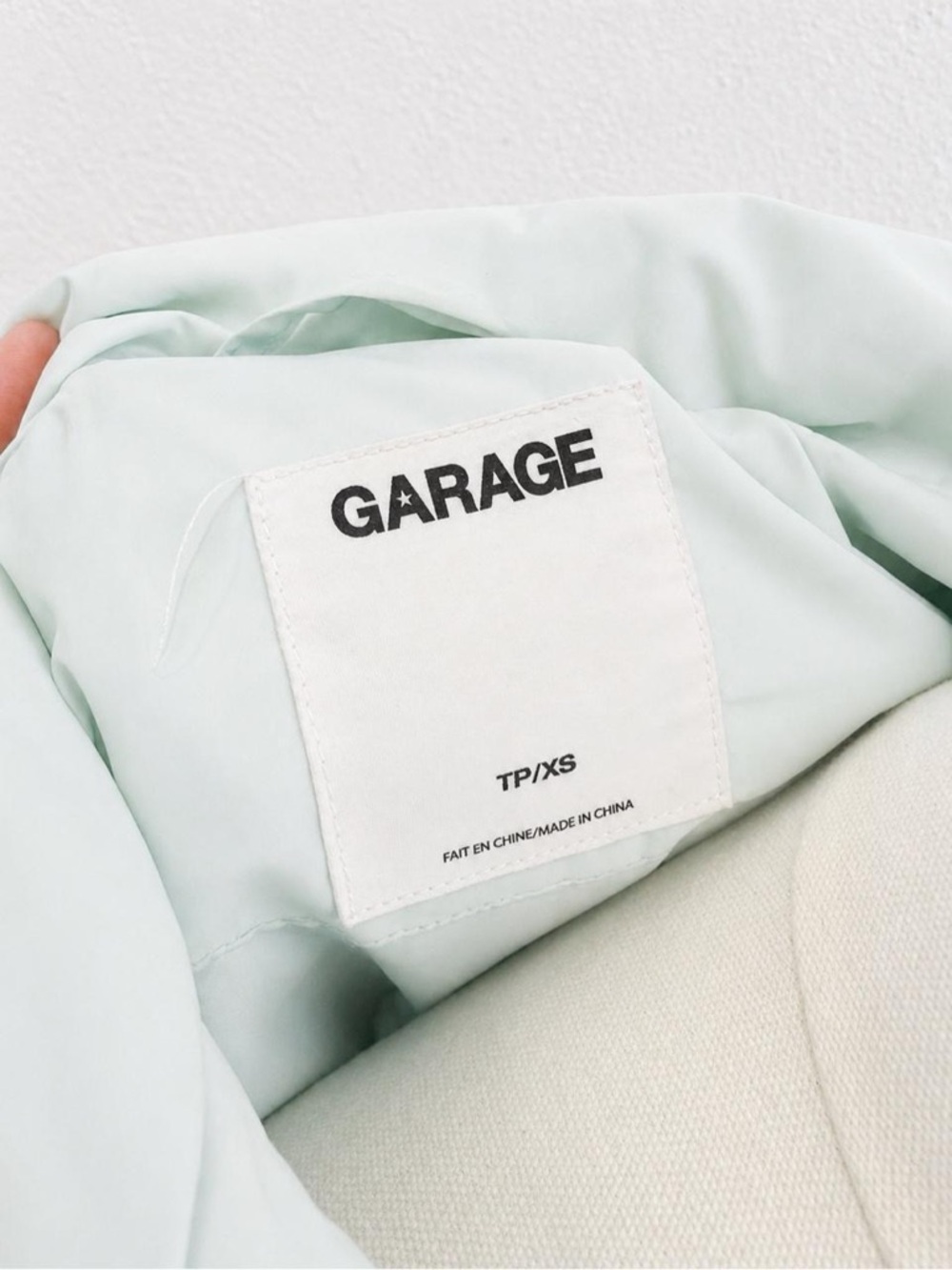 Garage Mint Green Cropped Puffer Jacket - Picture 6 of 6